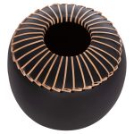 ΕΠΙΤΡΑΠΕΖΙΟ ΔΙΑΚΟΣΜΗΤΙΚΟ ΒΑΖΟ LENNOX HM4675.01L TΕΡΑΚΟΤΑ ΣΕ ΜΑΥΡΟ--Φ22x20Υεκ. - Image 5