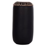 ΕΠΙΤΡΑΠΕΖΙΟ ΔΙΑΚΟΣΜΗΤΙΚΟ ΒΑΖΟ LENNOX HM4675.01S TΕΡΑΚΟΤΑ ΣΕ ΜΑΥΡΟ--Φ18x33Υεκ. - Image 3
