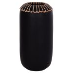 ΕΠΙΤΡΑΠΕΖΙΟ ΔΙΑΚΟΣΜΗΤΙΚΟ ΒΑΖΟ LENNOX HM4675.01S TΕΡΑΚΟΤΑ ΣΕ ΜΑΥΡΟ--Φ18x33Υεκ. - Image 6