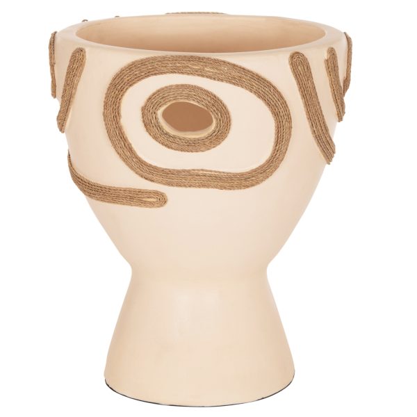 ΕΠΙΤΡΑΠΕΖΙΟ ΔΙΑΚΟΣΜΗΤΙΚΟ ΒΑΖΟ DEAN HM4678.02 ΤΕΡΑΚΟΤΑ ΣΕ ΚΡΕΜ--Φ25x28Υεκ.
