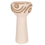 ΕΠΙΤΡΑΠΕΖΙΟ ΔΙΑΚΟΣΜΗΤΙΚΟ DEAN HM4679.02 ΚΡΕΜ ΤΕΡΑΚΟΤΑ & ΣΧΟΙΝΙ AGEL Φ18x35Υεκ - Image 6