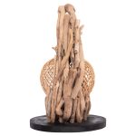 ΕΠΙΤΡΑΠΕΖΙΟ ΔΙΑΚΟΣΜΗΤΙΚΟ ΦΩΤΙΣΤΙΚΟ ASHIN HM4438 DRIFTWOOD--RATTAN 30x30x49Υεκ. - Image 5