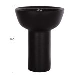 ΕΠΙΤΡΑΠΕΖΙΟ ΚΕΡΑΜΙΚΟ ΔΙΑΚΟΣΜΗΤΙΚΟ ELENDIL HM4603.02 ΜΑΥΡΟ ΜΑΤ Φ20x26.5Υεκ - Image 2