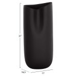 ΕΠΙΤΡΑΠΕΖΙΟ ΚΕΡΑΜΙΚΟ ΔΙΑΚΟΣΜΗΤΙΚΟ GLAΖΕ HM4606.02 ΜΑΥΡΟ ΜΑΤ 17x16,5x37Υεκ - Image 2
