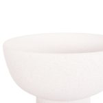 ΕΠΙΤΡΑΠΕΖΙΟ ΚΕΡΑΜΙΚΟ ΔΙΑΚΟΣΜΗΤΙΚΟ ELENDIL HM4602.01 ΥΠΟΛΕΥΚΟ ΚΡΥΣΤΑΛΛΙΚΟ Φ23x32Υ εκ. - Image 5