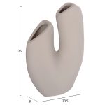 ΕΠΙΤΡΑΠΕΖΙΟ ΚΕΡΑΜΙΚΟ ΔΙΑΚΟΣΜΗΤΙΚΟ ARKEN HM4619.03 ΓΚΡΙ ΜΑΤ 20,5x8x26Υεκ - Image 2