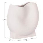 ΕΠΙΤΡΑΠΕΖΙΟ ΚΕΡΑΜΙΚΟ ΔΙΑΚΟΣΜΗΤΙΚΟ GLAΖΕ HM4610.01 ΥΠΟΛΕΥΚΟ ΚΡΥΣΤΑΛΛΙΚΟ 26x14x25Υεκ - Image 2