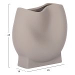 ΕΠΙΤΡΑΠΕΖΙΟ ΚΕΡΑΜΙΚΟ ΔΙΑΚΟΣΜΗΤΙΚΟ GLAΖΕ HM4610.03 ΓΚΡΙ ΜΑΤ 26x14x25Υεκ - Image 2