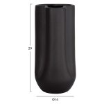 ΕΠΙΤΡΑΠΕΖΙΟ ΚΕΡΑΜΙΚΟ ΔΙΑΚΟΣΜΗΤΙΚΟ GLAΖΕ HM4612.02 ΜΑΥΡΟ ΜΑΤ Φ14x29Υεκ - Image 2