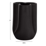 ΕΠΙΤΡΑΠΕΖΙΟ ΚΕΡΑΜΙΚΟ ΔΙΑΚΟΣΜΗΤΙΚΟ GLAΖΕ HM4613.02 ΜΑΥΡΟ ΜΑΤ Φ16x22Υεκ - Image 2