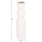 ΕΠΙΤΡΑΠΕΖΙΟ ΚΕΡΑΜΙΚΟ ΔΙΑΚΟΣΜΗΤΙΚΟ SCEPTER HM4614.01 ΚΡΥΣΤΑΛΛΙΚΟ ΥΠΟΛΕΥΚΟ Φ8x35Υεκ - Image 2