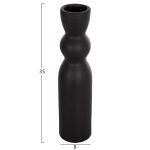 ΕΠΙΤΡΑΠΕΖΙΟ ΚΕΡΑΜΙΚΟ ΔΙΑΚΟΣΜΗΤΙΚΟ SCEPTER HM4614.02 ΜΑΥΡΟ ΜΑΤ Φ8x35Υ εκ. - Image 2