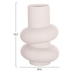 ΕΠΙΤΡΑΠΕΖΙΟ ΚΕΡΑΜΙΚΟ ΔΙΑΚΟΣΜΗΤΙΚΟ ROOK HM4627.01 ΥΠΟΛΕΥΚΟ ΚΡΥΣΤΑΛΛΙΚΟ Φ16x25,5Υεκ - Image 2