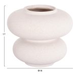 ΕΠΙΤΡΑΠΕΖΙΟ ΚΕΡΑΜΙΚΟ ΔΙΑΚΟΣΜΗΤΙΚΟ ROOK HM4629.01 ΥΠΟΛΕΥΚΟ ΚΡΥΣΤΑΛΛΙΚΟ Φ18x17Υεκ - Image 2