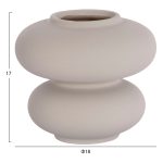ΕΠΙΤΡΑΠΕΖΙΟ ΚΕΡΑΜΙΚΟ ΔΙΑΚΟΣΜΗΤΙΚΟ ROOK HM4629.03 ΓΚΡΙ ΜΑΤ Φ18x17Υεκ - Image 2