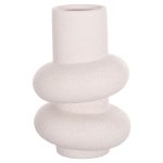 ΕΠΙΤΡΑΠΕΖΙΟ ΚΕΡΑΜΙΚΟ ΔΙΑΚΟΣΜΗΤΙΚΟ ROOK HM4627.01 ΥΠΟΛΕΥΚΟ ΚΡΥΣΤΑΛΛΙΚΟ Φ16x25,5Υεκ
