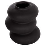 ΕΠΙΤΡΑΠΕΖΙΟ ΚΕΡΑΜΙΚΟ ΔΙΑΚΟΣΜΗΤΙΚΟ ROOK HM4628.02 ΜΑΥΡΟ ΜΑΤ Φ14x19Υεκ - Image 3