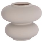 ΕΠΙΤΡΑΠΕΖΙΟ ΚΕΡΑΜΙΚΟ ΔΙΑΚΟΣΜΗΤΙΚΟ ROOK HM4629.03 ΓΚΡΙ ΜΑΤ Φ18x17Υεκ
