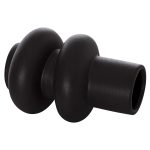 ΕΠΙΤΡΑΠΕΖΙΟ ΚΕΡΑΜΙΚΟ ΔΙΑΚΟΣΜΗΤΙΚΟ ROOK HM4627.02 ΜΑΥΡΟ ΜΑΤ Φ16x25,5Υεκ - Image 4