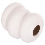 ΕΠΙΤΡΑΠΕΖΙΟ ΚΕΡΑΜΙΚΟ ΔΙΑΚΟΣΜΗΤΙΚΟ ROOK HM4628.01 ΥΠΟΛΕΥΚΟ ΚΡΥΣΤΑΛΛΙΚΟ Φ14x19Υεκ - Image 4