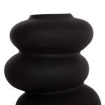 ΕΠΙΤΡΑΠΕΖΙΟ ΚΕΡΑΜΙΚΟ ΔΙΑΚΟΣΜΗΤΙΚΟ ROOK HM4628.02 ΜΑΥΡΟ ΜΑΤ Φ14x19Υεκ - Image 5