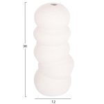 ΕΠΙΤΡΑΠΕΖΙΟ ΚΕΡΑΜΙΚΟ ΔΙΑΚΟΣΜΗΤΙΚΟ ROOK HM4630.01 ΥΠΟΛΕΥΚΟ ΚΡΥΣΤΑΛΛΙΚΟ Φ13x31Υεκ - Image 2