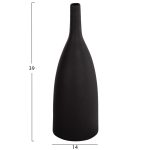 ΕΠΙΤΡΑΠΕΖΙΟ ΚΕΡΑΜΙΚΟ ΔΙΑΚΟΣΜΗΤΙΚΟ GALAD HM4634.02 ΜΑΥΡΟ ΜΑΤ Φ14x39Υεκ - Image 2
