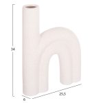 ΕΠΙΤΡΑΠΕΖΙΟ ΚΕΡΑΜΙΚΟ ΔΙΑΚΟΣΜΗΤΙΚΟ ARCON HM4638.01 ΚΡΥΣΤΑΛΛΙΚΟ ΥΠΟΛΕΥΚΟ 25,5x6x34Υεκ - Image 2
