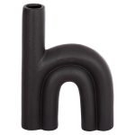 ΕΠΙΤΡΑΠΕΖΙΟ ΚΕΡΑΜΙΚΟ ΔΙΑΚΟΣΜΗΤΙΚΟ ARCON HM4638.02 ΜΑΥΡΟ ΜΑΤ 25,5x6x34Υεκ - Image 3