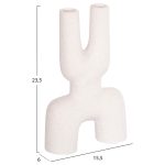 ΕΠΙΤΡΑΠΕΖΙΟ ΚΕΡΑΜΙΚΟ ΔΙΑΚΟΣΜΗΤΙΚΟ MANI HM4642.01 ΥΠΟΛΕΥΚΟ ΚΡΥΣΤΑΛΛΙΚΟ 15,5x6x23,5Υεκ - Image 2
