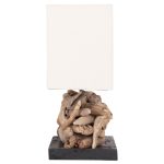 ΕΠΙΤΡΑΠΕΖΙΟ ΟΡΘΟΓΩΝΙΟ ΦΩΤΙΣΤΙΚΟ TWIGGY HM4432 DRIFTWOOD & ΛΕΥΚΟ ΚΑΠΕΛΟ 50x16,5x38Υεκ. - Image 5