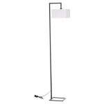 ΦΩΤΙΣΤΙΚΟ ΔΑΠΕΔΟΥ BRANS HM7532.11 ΜΕΤΑΛΛΟ ΜΑΥΡΟ--PVC ΛΕΥΚΟ ΚΑΠΕΛΟ 25x33x170Υεκ.