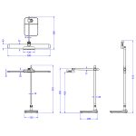 ΦΩΤΙΣΤΙΚΟ ΓΡΑΦΕΙΟΥ LED BLAIN PRO HM4447.07 ΓΚΡΙ ABS ΚΑΙ ΑΛΟΥΜΙΝΙΟ 36,8x81Υεκ - Image 2