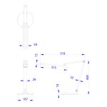 ΦΩΤΙΣΤΙΚΟ ΓΡΑΦΕΙΟΥ LED BLAIN PRO HM4454.07 ΓΚΡΙ ΒΑΣΗ ABS & ΑΛΟΥΜΙΝΙΟ 51,8x40Υεκ. - Image 2