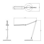 ΦΩΤΙΣΤΙΚΟ ΓΡΑΦΕΙΟΥ LED BLAIN PRO HM4462.08 ΑΣΗΜΙ ABS 57,4x51,1Υεκ. - Image 2