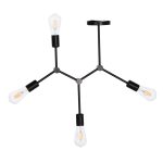 ΦΩΤΙΣΤΙΚΟ ΟΡΟΦΗΣ 4-ΦΩΤΟ LIGHTY HM7405.11 ΜΕΤΑΛΛΟ ΣΕ ΜΑΥΡΟ 57x5x52Υεκ. - Image 3