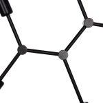 ΦΩΤΙΣΤΙΚΟ ΟΡΟΦΗΣ 4-ΦΩΤΟ LIGHTY HM7405.11 ΜΕΤΑΛΛΟ ΣΕ ΜΑΥΡΟ 57x5x52Υεκ. - Image 5