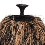 ΦΩΤΙΣΤΙΚΟ ΟΡΟΦΗΣ ORDEM HM4716 ΚΑΠΕΛΟ ΙΝΕΣ SISAL & ΜΠΑΝΑΝΑΣ-ΜΑΥΡΟ & ΦΥΣΙΚΟ Φ60x50Υεκ - Image 3