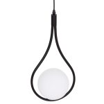 ΦΩΤΙΣΤΙΚΟ ΟΡΟΦΗΣ DROPLET HM7503.11 ΜΕΤΑΛΛΟ ΣΕ ΜΑΥΡΟ-ΛΕΥΚΟΣ ΓΛΟΜΠΟΣ 23,5x12x147Υεκ. - Image 4