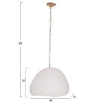 ΦΩΤΙΣΤΙΚΟ ΟΡΟΦΗΣ ΚΡΕΜΑΣΤΟ JAYLEN HM4703.02S FIBER CEMENT ΛΕΥΚΟ - Image 2