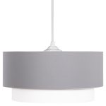 ΦΩΤΙΣΤΙΚΟ ΟΡΟΦΗΣ ΚΥΛΙΝΔΡΙΚΟ KRIKS HM4706.01 PVC ΣΕ ΛΕΥΚΟ-ΓΚΡΙ Φ30x70Υεκ. - Image 3