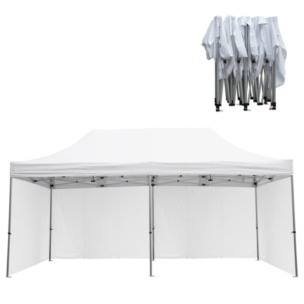 GAZEBO ΕΠΑΓΓΕΛΜΑΤΙΚΟ ΒΑΡΕΩΣ ΤΥΠΟΥ CRESSEN HM21099.01 ΠΤΥΣΣΟΜΕΝΟ ΑΛΟΥΜΙΝΙΟΥ 3x6x3,4Yμ