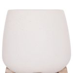 ΓΛΑΣΤΡΑ ΕΣ.ΧΩΡΟΥ FRELLO HM4674.02S ΛΕΥΚΟ FIBER CEMENT--TEAK ΒΑΣΗ 14,5x14,5x16Υεκ. - Image 6