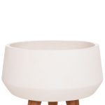 ΓΛΑΣΤΡΑ ΕΣΩΤ.ΧΩΡΟΥ QUAN HM4680.02S FIBER CEMENT ΛΕΥΚΟ--ΒΑΣΗ TEAK Φ37x36Υεκ - Image 4