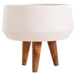 ΓΛΑΣΤΡΑ ΕΣΩΤ.ΧΩΡΟΥ QUAN HM4680.02S FIBER CEMENT ΛΕΥΚΟ--ΒΑΣΗ TEAK Φ37x36Υεκ - Image 6