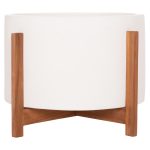 ΓΛΑΣΤΡΑ ΕΣΩΤ.ΧΩΡΟΥ HOFF HM4682.02L FIBER CEMENT ΛΕΥΚΟ-TEAK ΒΑΣΗ Φ50x35Υεκ - Image 3