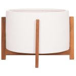 ΓΛΑΣΤΡΑ ΕΣΩΤ.ΧΩΡΟΥ HOFF HM4682.02L FIBER CEMENT ΛΕΥΚΟ-TEAK ΒΑΣΗ Φ50x35Υεκ - Image 4