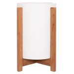 ΓΛΑΣΤΡΑ ΕΣΩΤ.ΧΩΡΟΥ HOFF HM4682.02S FIBER CEMENT ΛΕΥΚΟ-TEAK ΒΑΣΗ Φ33x42Υεκ - Image 3