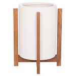 ΓΛΑΣΤΡΑ ΕΣΩΤ.ΧΩΡΟΥ HOFF HM4682.02S FIBER CEMENT ΛΕΥΚΟ-TEAK ΒΑΣΗ Φ33x42Υεκ - Image 6