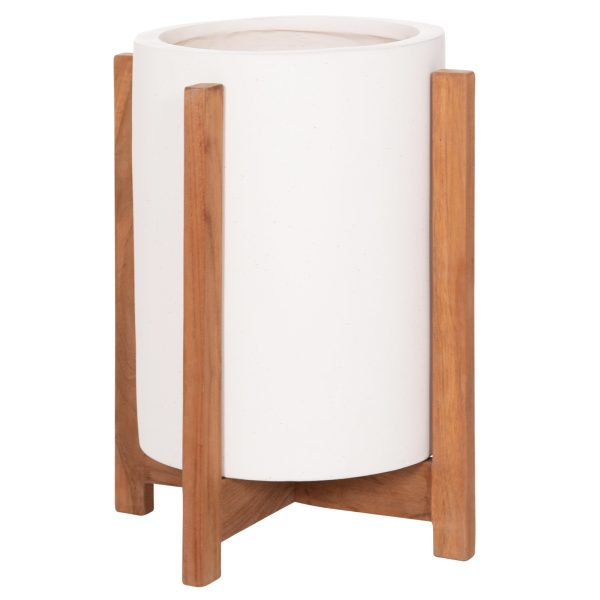 ΓΛΑΣΤΡΑ ΕΣΩΤ.ΧΩΡΟΥ HOFF HM4682.02S FIBER CEMENT ΛΕΥΚΟ-TEAK ΒΑΣΗ Φ33x42Υεκ